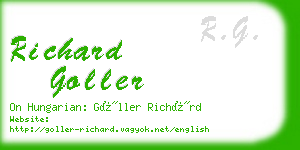 richard goller business card